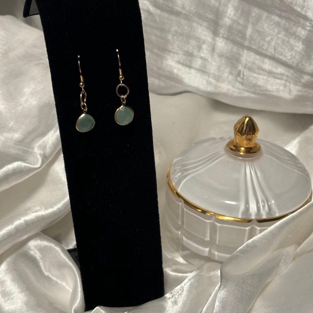 Heavenly Green Stone Earrings